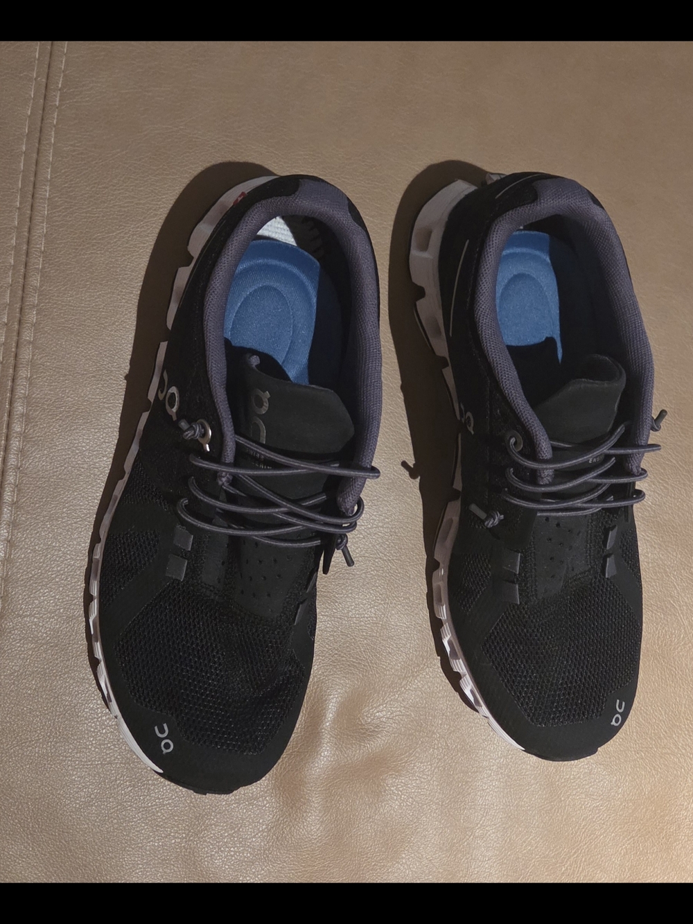 On Cloud Black and White Women's Sneakers